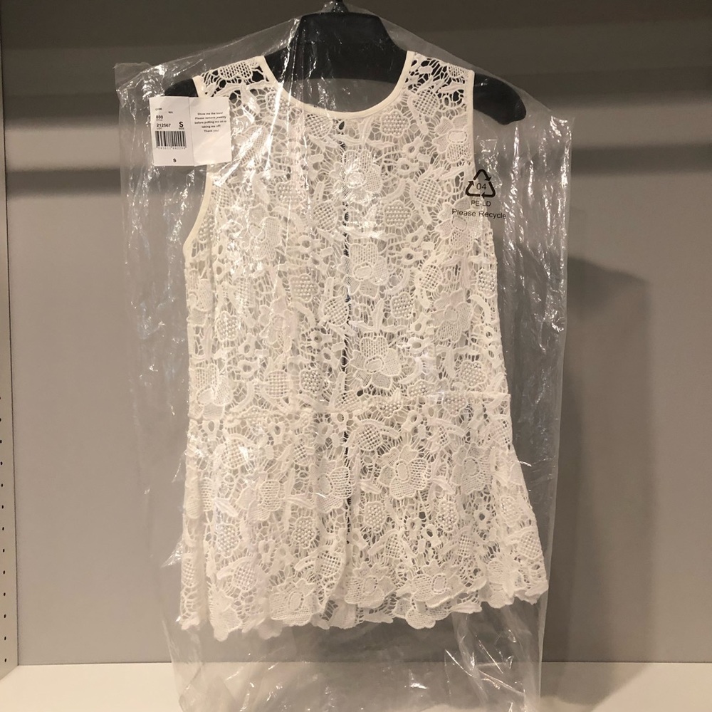 White lace CAbi tank